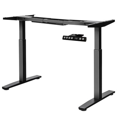 Electric Dual Motor Height Adjustable Standing Desk Converter -  Inbox Zero, AE7F8F1D611A4460B89CFD463A8A5757