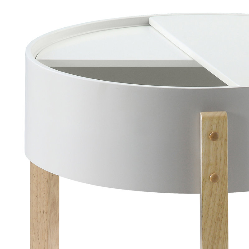 Coffee Table With Hidden Storage, 21.57" H x 20.57" L x 20.57" W