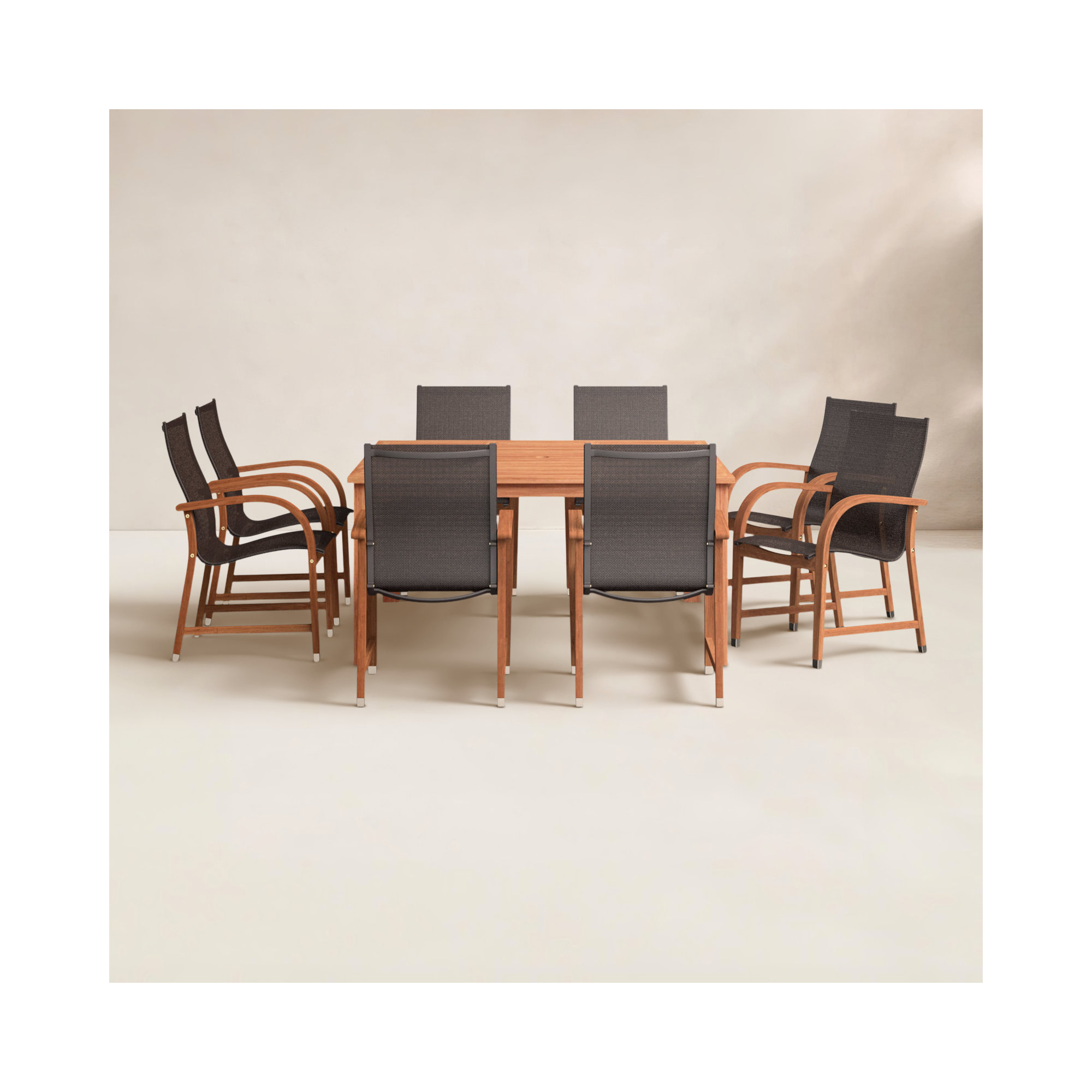 Anautica Square 8 - Person Outdoor Dining Set