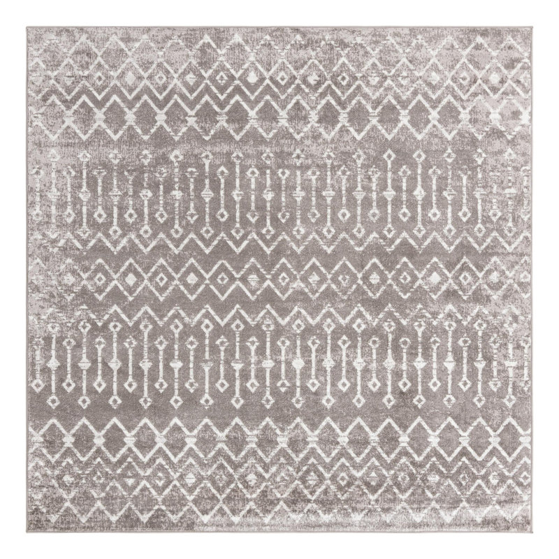 Amrjeet Geometric Indoor Rug, Square 7'10"