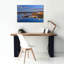 Toile épique «Summer Morning In Friendship Harbor» par Rick Berk, 40 po x 26 po