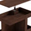 Petite table basse avec roulettes, table d'appoint multifonctionnelle rotative à 360 °, table de bout roulante avec compartiment de rangement, table de chevet mobile pour le salon, la chambre et le mobilier de maison-130829416