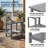 2-Tier Adirondack Outdoor Side Table, All-Weather HDPE Patio End Table-157186943