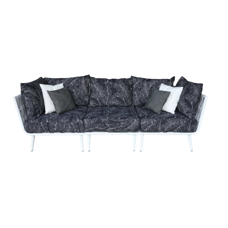 Canapé Cayman - avec coussins Sunbrella, Noir