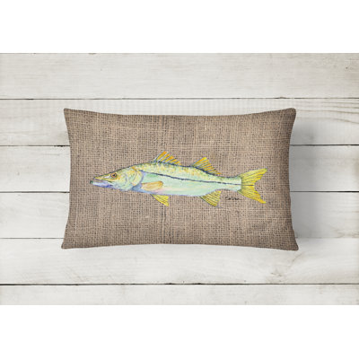 Snook Indoor/Outdoor Throw Pillow