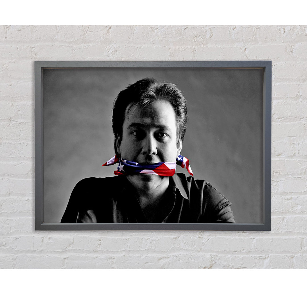 Bill Hicks Flag Gag - Einzelner Bilderrahmen Kunstdrucke auf Leinwand