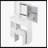 29.2" Small Size Left Drawer Desktop Vanity Table + Cushioned Stool, Large Sliding, Touch Control, Tri-Color Switching, Brightness Adjust LED Mirror, High Capacity Storage, Suitable For Small Space-646618734