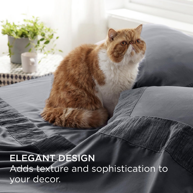 Bedsure Polyester Microfiber Sheet Set Hotel Luxury Sheets, Easy Care Cooling Bed Sheet Set 84GSM(80" x 95")GentleSoft™️