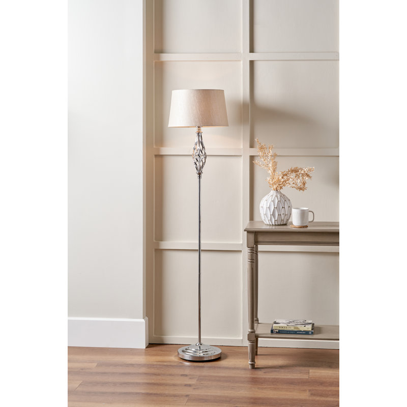 Sybill 157cm Silver Traditional Floor Lamp