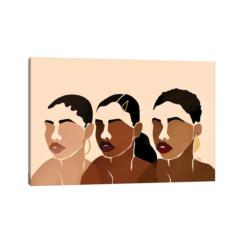 Sisters I by Bria Nicole - Print, No Mat, Wrapped Canvas, 8" H x 12" W x 0.75" D