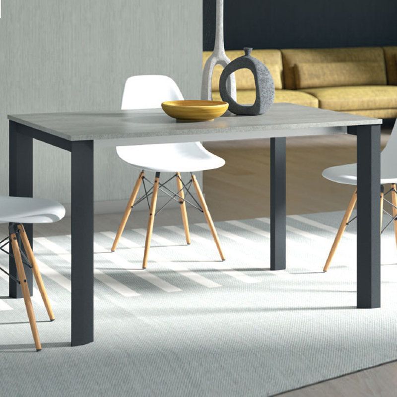 Decarie Metal Base Dining Table
