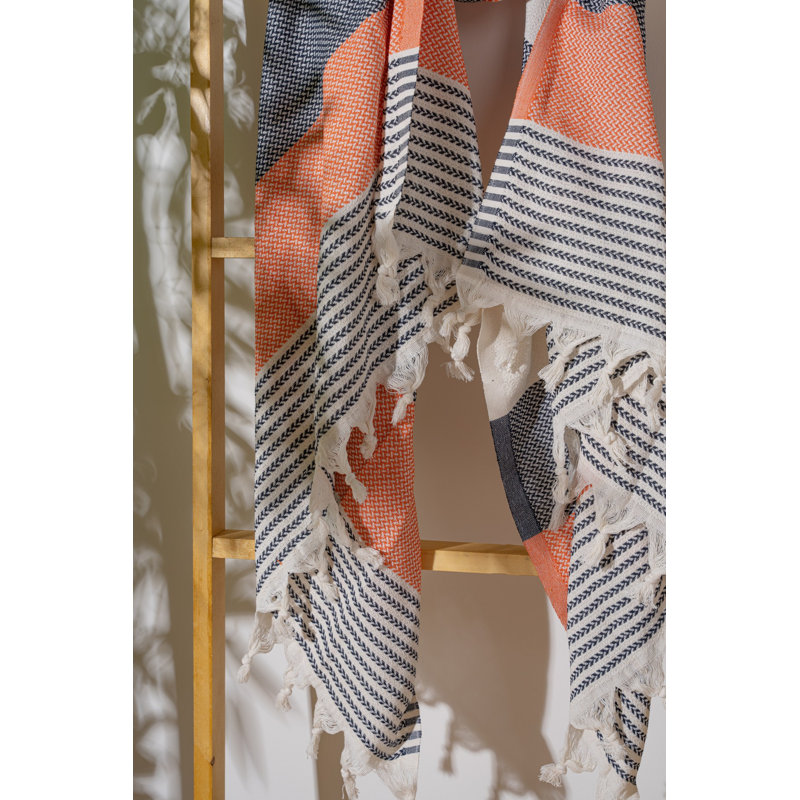 Luxueuse serviette de plage 100% coton Fouta, 39,4 po x 70,9 po | Doux et léger, 7,9 oz / pied carré | Idéal pour la plage, la piscine et le spa | Séchage rapide, entretien facile - lavage délicat à 104 ° F, séchage par culbutage à basse température