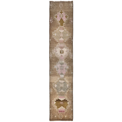 One-of-a-Kind 2'7 X 12'1 Hand Knotted Area Rug