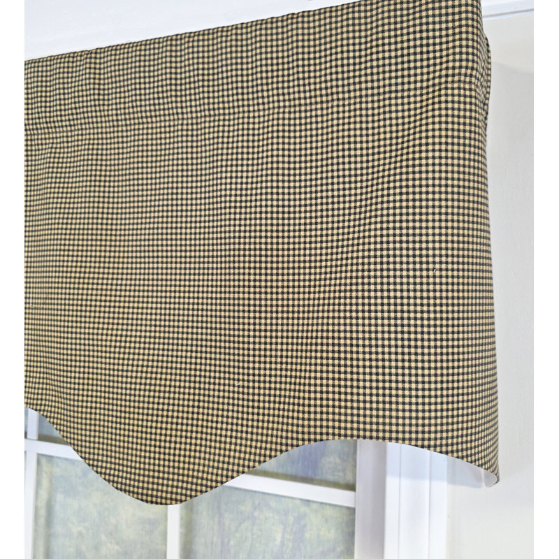 RLF Home Pin Check Regal Valance