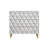 Metallic And Champagne 3-Drawer Console Cabinet