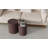 Weitzman Faux Wood Round Nesting Side Tables