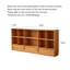 Bibliothèque en bois de cerisier avec tiroirs, aucun assemblage requis.