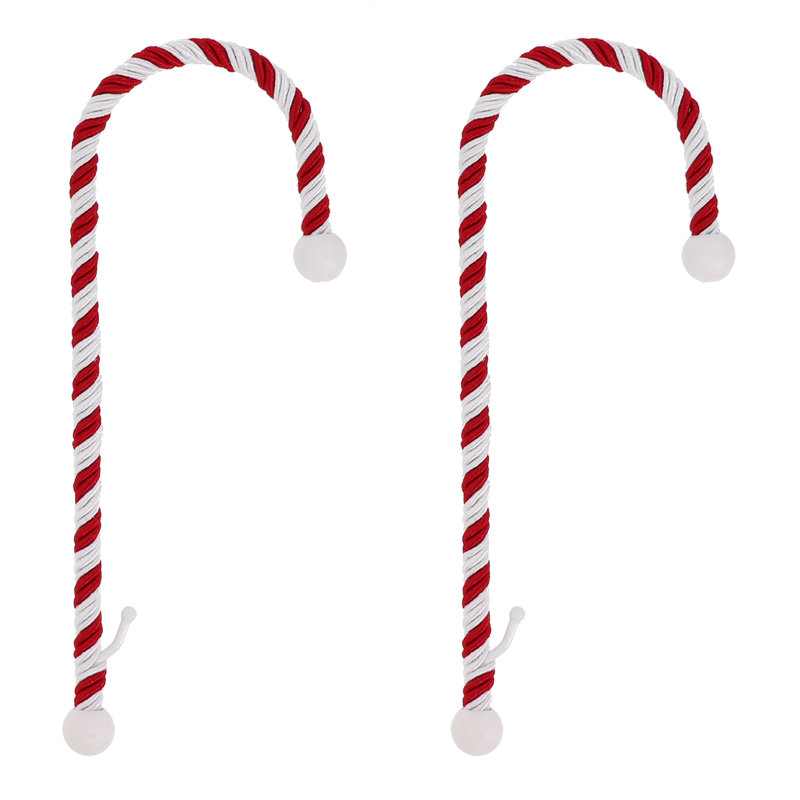 Candy Cane Stocking Holder, Classic Rope