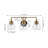 Gilbertson Metal/Seeded Glass Vanity Light-123430033-119335090