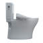Toilette allongée deux pièces à double chasse 1,28 et 0,9 GPF TOTO® WASHLET® + Aquia IV® avec siège de bidet en coton blanc