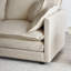 Canapé modulaire en U en chenille beige convertible 5, doux et relaxant pour le salon