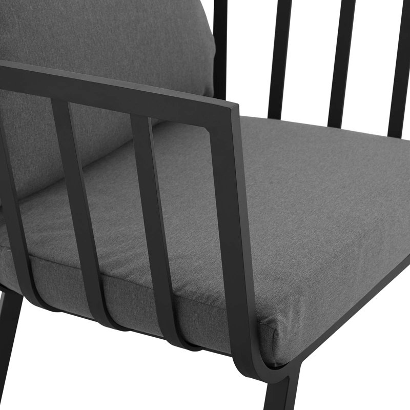 Ensemble de patio d'extérieur 5 pièces Riverside par Modway, Gris anthracite, gris