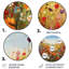 Fleurs colorées de prairies fleuries I - Art floral rond en métal-109669868