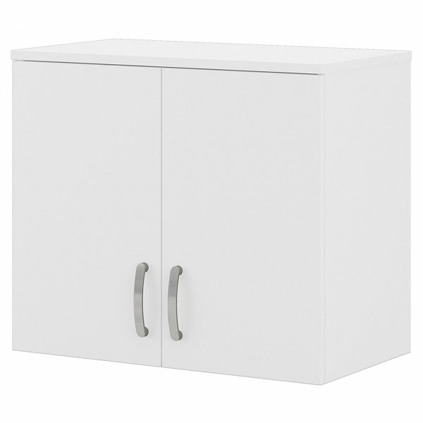 Bush Business Furniture Universal Laundry Room Storage Cabinet with Doors and Shelves White