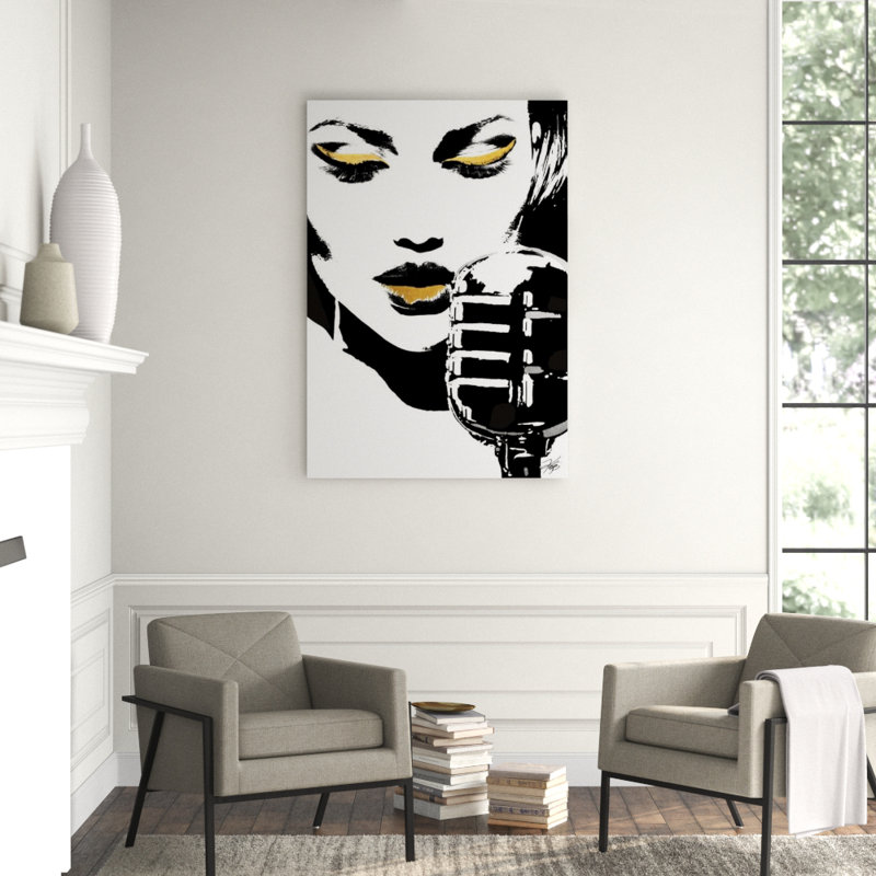 Glam Rock I Painting by Kelli Ellis, Gild Gold and Silver, 58" H x 40" W