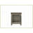 Gray Oak Coffee Table with 1 Cabinet Door – Contrasting Walnut Top &amp; Interior Storage for Living Room
