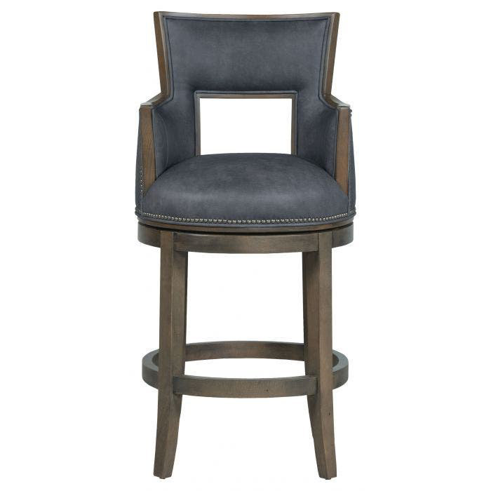 Tabouret pivotant Sidecar, Tabouret de comptoir (siège d'une hauteur de 26 p, Amande chamois, 7602 Crème
