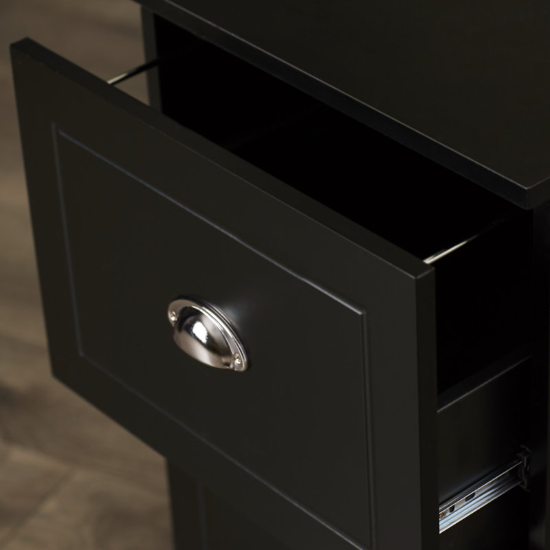 Brodan 15.75'' Wide 2 -Drawer File Cabinet, Black
