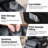 Recliner Chair PU Leather for Elderly with Massage Heating,Electric Lounge Sofa Armchair with Deep Upholstered Seat ,2 Cup Holders ,Side Storage Pocket ,for Living Room, Capacity 400 Lbs, Black-2145817423-2145817422