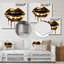 Impression sur métal doré Lips of Luxury VI-1195471010