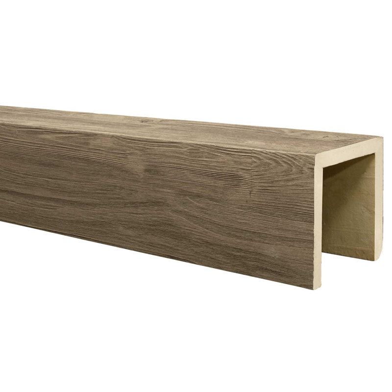 Poutre de plafond River Wood, Café au lait, H 4 po x l 144 po x P 4 po