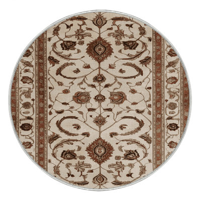Tapis beige lavable à la machine