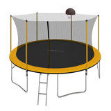 Skybound 15' Round Backyard Trampoline with Safety Enclosure