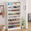 Armoire à chaussures blanche à 31 niveaux de 31,49 po de largeur, rangement robuste-1602094666