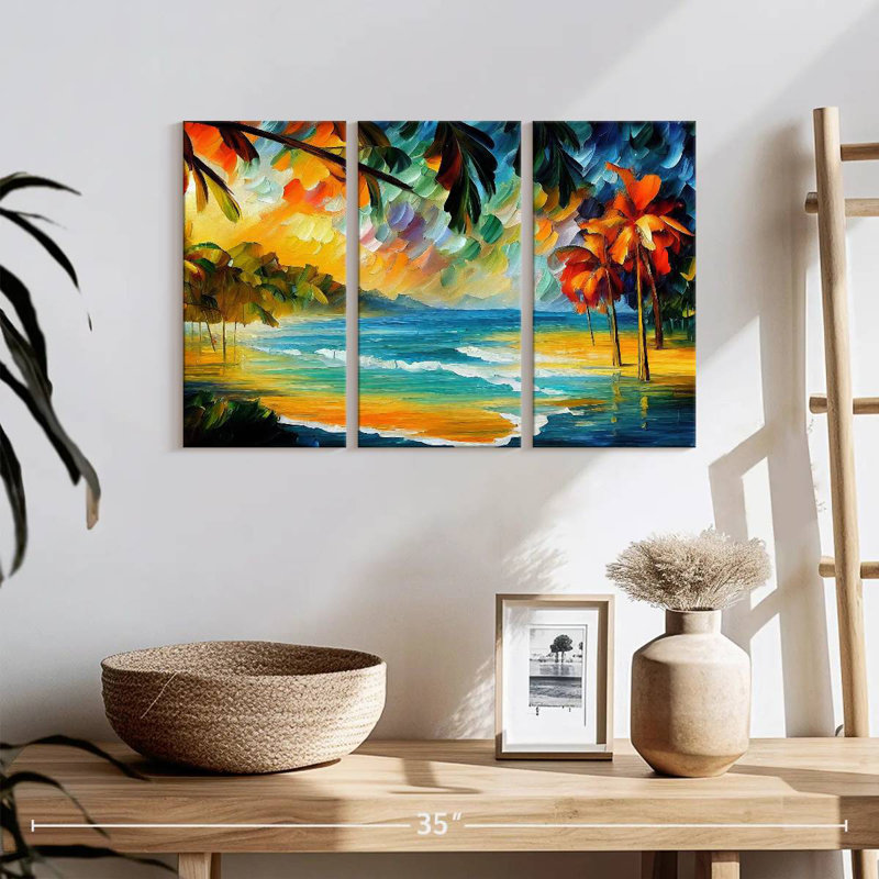 Gillard Tropical Beach II, 48" H x 74" W