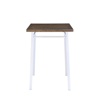 Nadie Bar Table In Oak & Chrome 72595