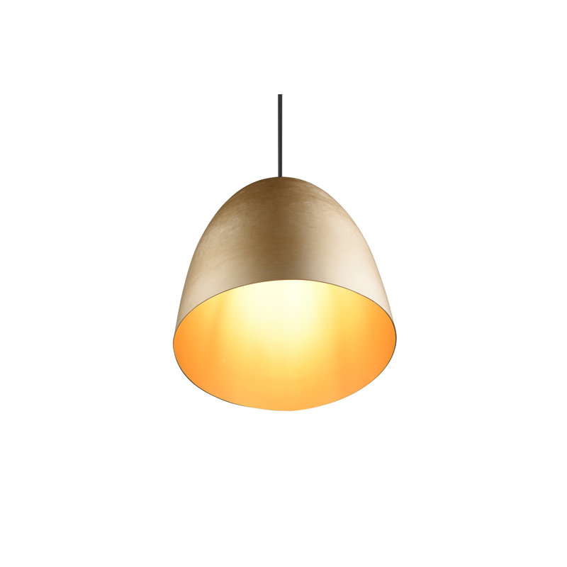 Vas 1 - Light Brass Dome Pendant, Matt Brass