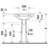 Duravit 1930 Series Ceramic 24" Wall Mount Bathroom Sink with Overflow