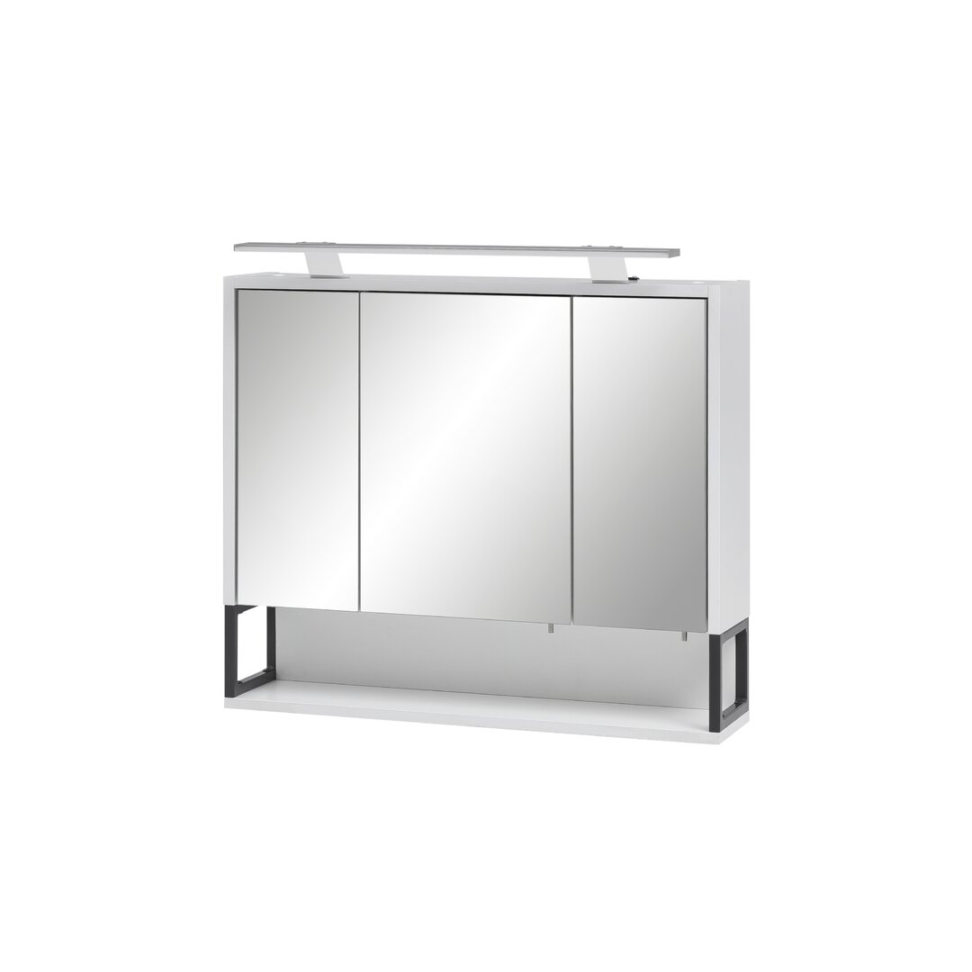 70 cm x 68 cm Spiegelschrank Limone mit LED Beleuchtung