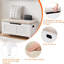Linen Blend Upholstered Storage Bench