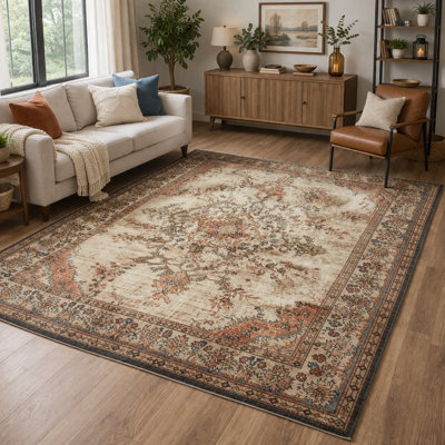 Oriental Machine Tufted Shag Area Rug