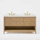 Momo 60 In. Bath Vanity Set With White Quartz Vanity Top And White Undermount Basin