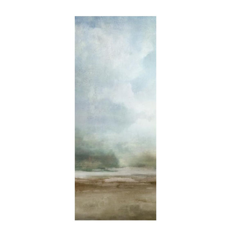 «Farm Field I» par Guseul Park - peinture sur toile, Couche de verre, H 75 po x l 30 po x P 1,5 po