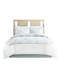 Édredon blanc pour très grand lit - 100% coton, broderie foncée, rembourrage, avec jupe de lit et 2 taies décoratives surdimensionnées, broderie incluse-122457702