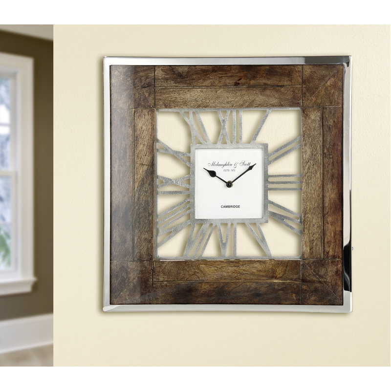 Grose Metal Wall Clock, 40cm H x 40cm W x 5cm D