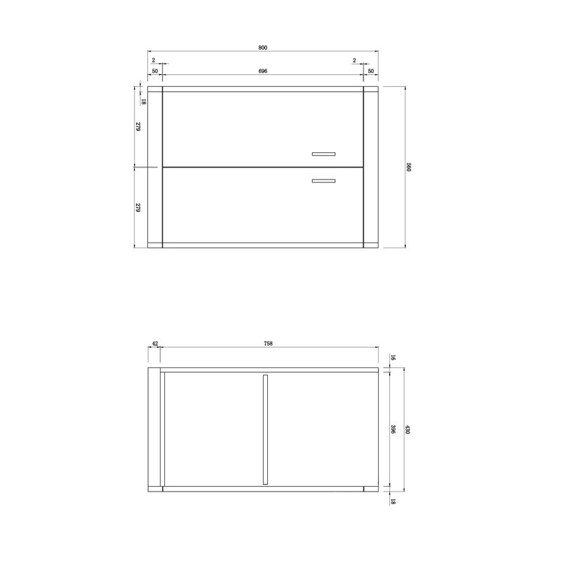 Solar 600mm Single Bathroom Vanity with Integrated Ceramic Basin